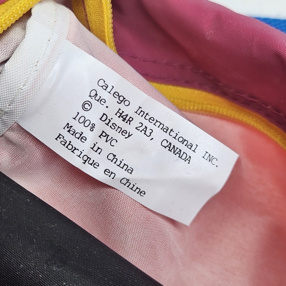 Vintage Disney Pocahontas John Smith Lunch Bag 90s Collectible - Picture 9 of 9